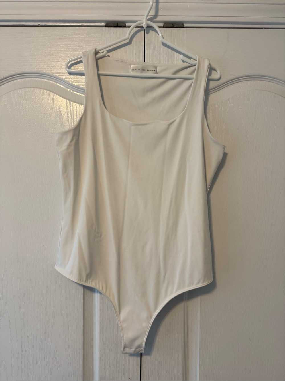 Classic White Scoop Neck Sleeveless Bodysuit